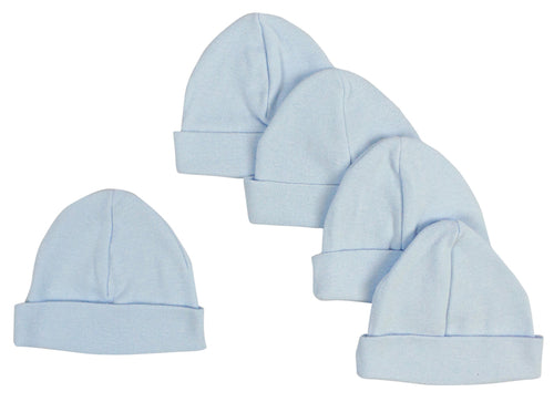 Bonnets bleus pour bébé (paquet de 5)