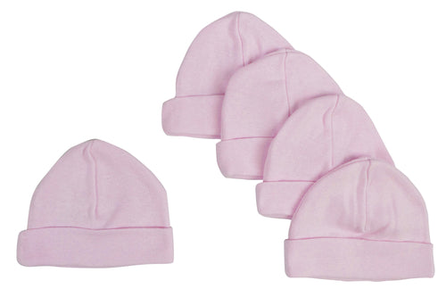 Bonnets roses pour bébé (paquet de 5)