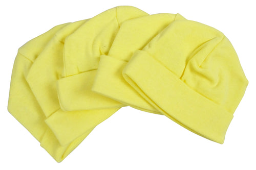 Bonnets jaunes pour bébé (paquet de 5)
