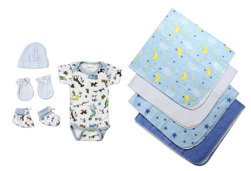 Ensemble layette 8 pièces pour nouveau-né garçon – Cadeau de naissance