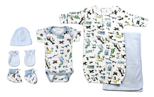 Ensemble layette 6 pièces pour nouveau-né garçon – Cadeau de naissance