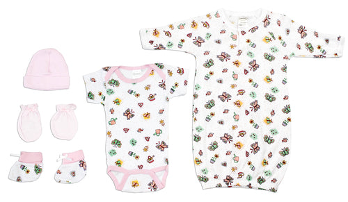 Ensemble layette 6 pièces pour nouveau-née – Cadeau de naissance