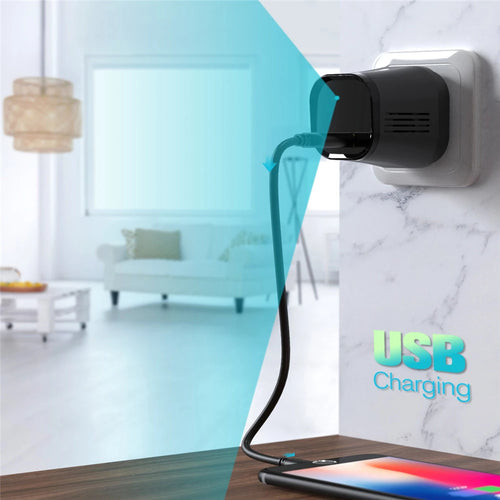 Mini caméra Wi-Fi intégrée à un chargeur USB – Vision nocturne